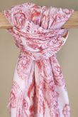 Laundry B Paisley Scarf Sangria